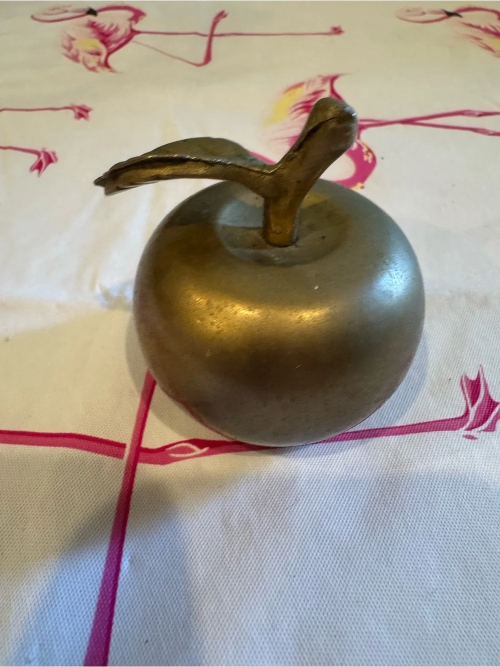 Vintage Brass Teacher's Apple Bell
